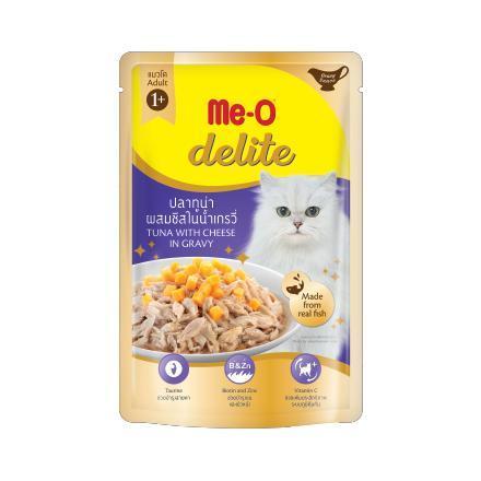 [ปลีก 1 ซอง] Me-O Delite อาหารแมวเปียก มีโอ ดีไลท์ ขนาด 70 กรัม(g)