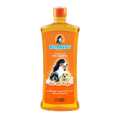 [600ml.] BEARING Tick & Flea Dog Shampoo แชมพูสุนัข แชมพูอาบน้ำสุนัข ขจัดกลิ่นสาบ ขนาด 600 มล.