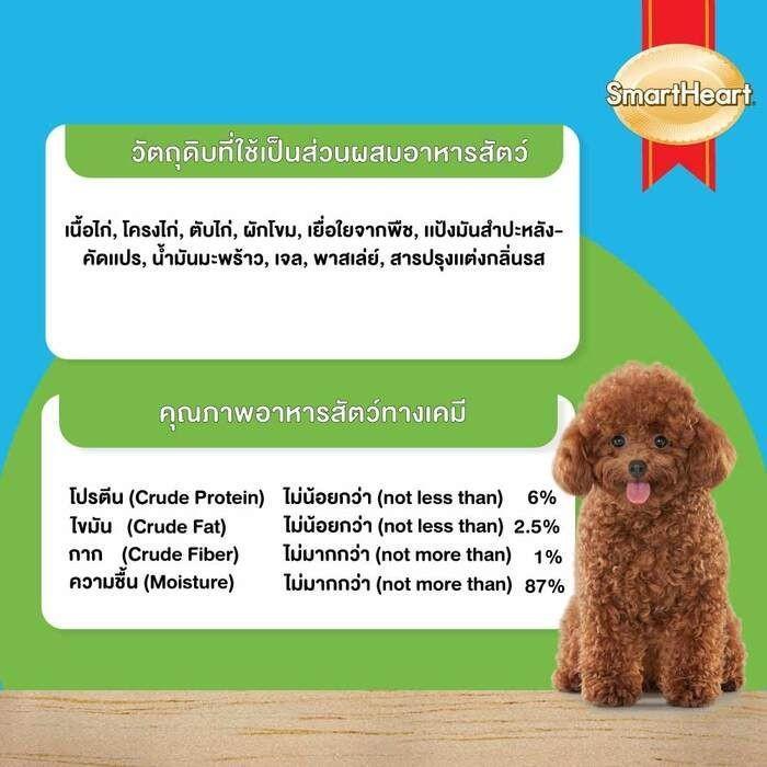 [ยกลัง 24 แพ็ค] Smart Heart Creamy Dog Treats สมาร์ทฮาร์ท ขนมหมาเลีย ขนมสุนัขเลีย ขนาดซอง 15 กรัม