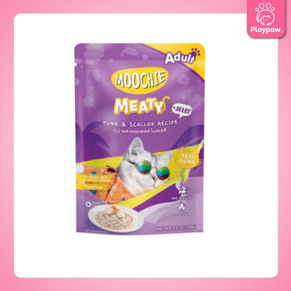 [ยกลัง 48 ซอง] Moochie Pouch มูชี่ อาหารเปียกแมว เพาซ์ 70 กรัม(g.)