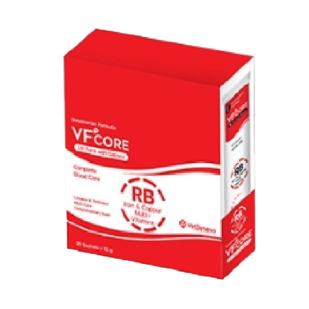 [ยกกล่อง 30 ซอง] VF+ Core ขนมแมวเลีย วีเอฟพลัสคอร์ วิตามินรูปแบบแมวเลีย ขนาดซอง 12 กรัม