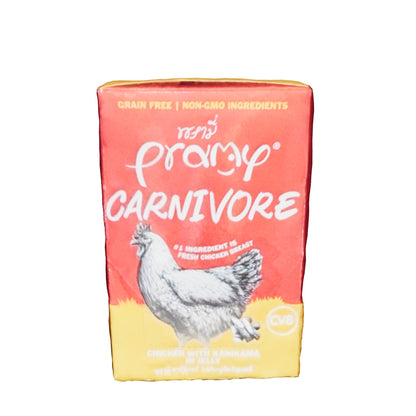 [ยกโหล 12 ซอง]Pramy Carnivore อาหารเปียกแมวพรามี่ Grain-Free Non-GMO ขนาด 70 กรัม(g)