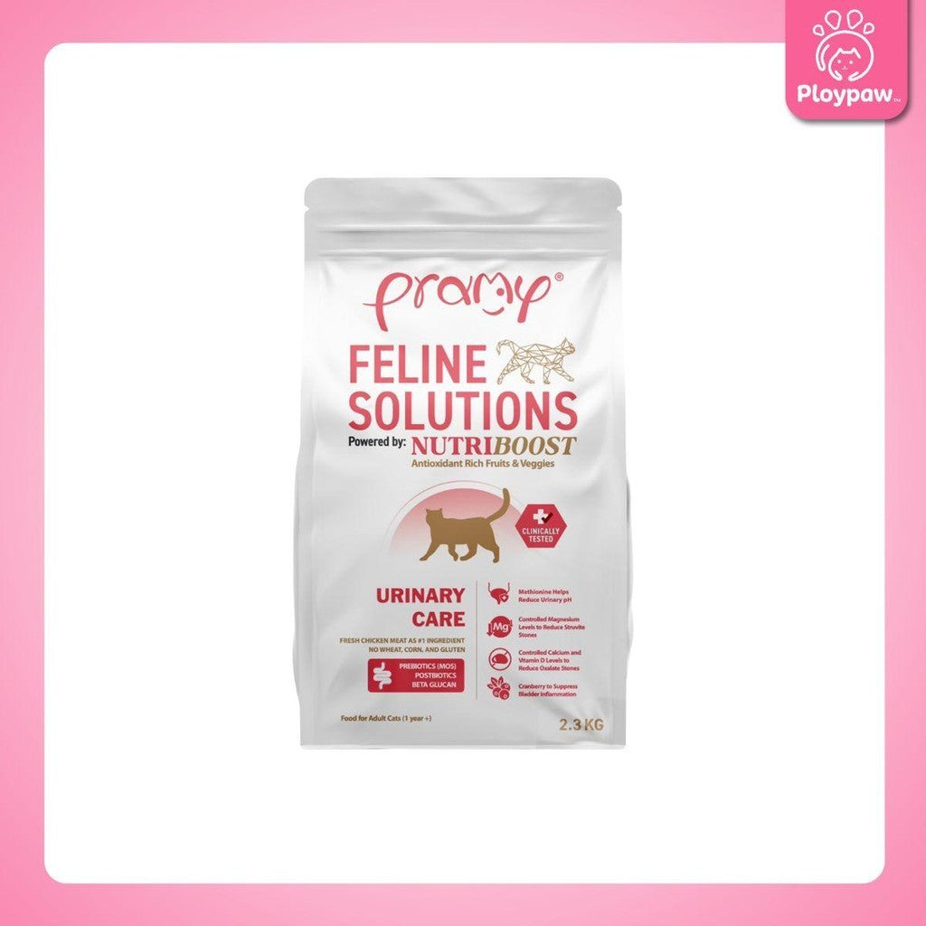 อาหารแมวพรามี่ [2.3kg.] Pramy  Feline Solutions Care สูตรดูแลเฉพาะทาง สำหรับแมว ขนาด 2.3 กก.