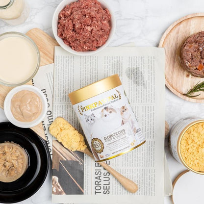 [20g] Pinkpawpal อาหารเสริมแมว ผงโรยอาหาร เพิ่มน้ำหนัก บำรุงขนและกล้ามเนื้อ โปรตีนพรีเมียม แมวโตและลูกแมว ขนาดทดลอง 20g