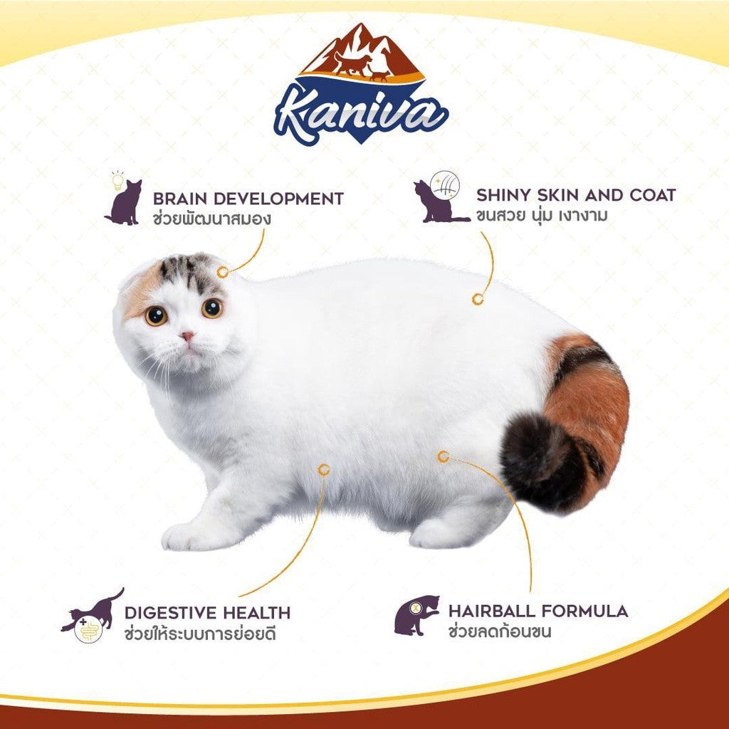 [S] Kaniva อาหารแมว คานิว่า พรีเมียม ครบทุกสูตร ปราศจากกลูเตน,ข้าวโพด,ขาวสาลี ขนาด 370-400 กรัม