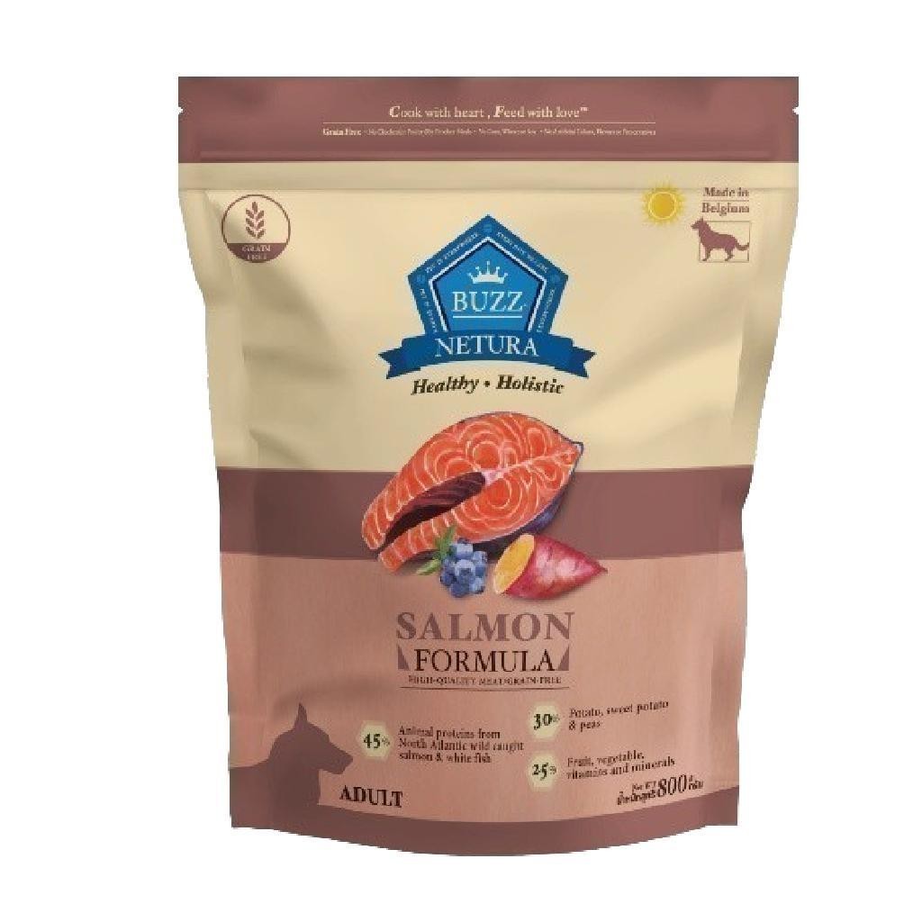 [800g.] Buzz Netura Holistic อาหารสุนัข โฮลิสติก เกรนฟรี บัซซ์ สำหรับสุนัขทุกสายพันธุ์ ขนาด 800 กรัม