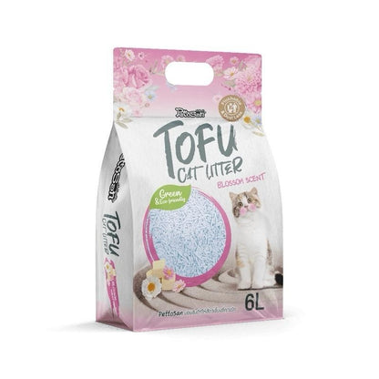 [6 ลิตร] Pettosan เพ็ทโตะซัง ทรายแมวเต้าหู้ Premium Tofu Cat Litter 6 ลิตร ทรายจับก้อนเร็ว 7 กลิ่น