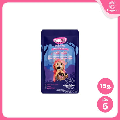 [แพ็ค 5 ซอง] Moochie Fairy Purée ขนมแมวเลีย มูชี่ เนื้อครีมมี่ ขนาดซอง 15 กรัม