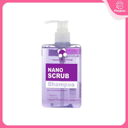 Nano Scrub แชมพูอาบน้ำ น้องหมาและแมว อ่อนโยนแม้ผิวบอบบาง ขนาด 280 ml. สำหรับสัตว์เลี้ยง