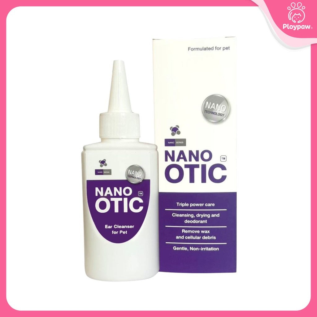 Nano Otic น้ำยาทำความสะอาดหู สุนัขและแมว สูตรนาโนซิลเวอร์ ขนาด 120 ml.