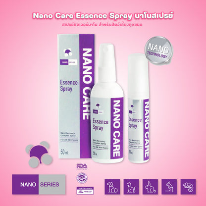 Nano Care Essence Spray (นาโน แคร์ เอสเซนส์ สเปรย์) สเปรย์นาโน สำหรับสัตว์เลี้ยง สเปรย์พ่นผิวหนัง สุนัข แมว