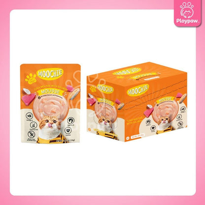 [ยกโหล 12 ซอง] อาหารเปียกแมวมูชี่ Moochie Pouch เพาซ์ โภชนาการครบถ้วน สำหรับแมวเด็ก แมวโต แมวสูงวัย ขนาด 70 กรัม(g.)