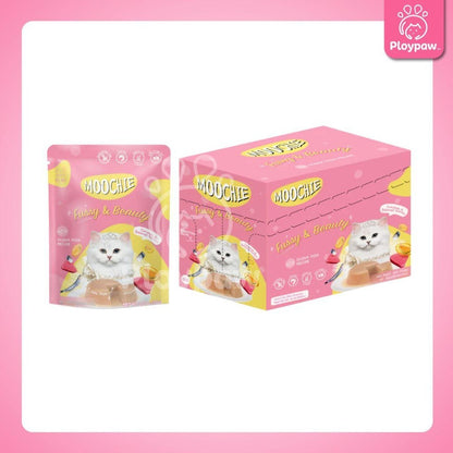 [ยกโหล 12 ซอง] อาหารเปียกแมวมูชี่ Moochie Pouch เพาซ์ โภชนาการครบถ้วน สำหรับแมวเด็ก แมวโต แมวสูงวัย ขนาด 70 กรัม(g.)