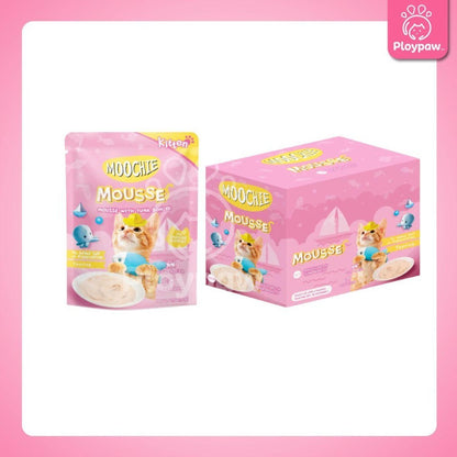 [ยกโหล 12 ซอง] อาหารเปียกแมวมูชี่ Moochie Pouch เพาซ์ โภชนาการครบถ้วน สำหรับแมวเด็ก แมวโต แมวสูงวัย ขนาด 70 กรัม(g.)