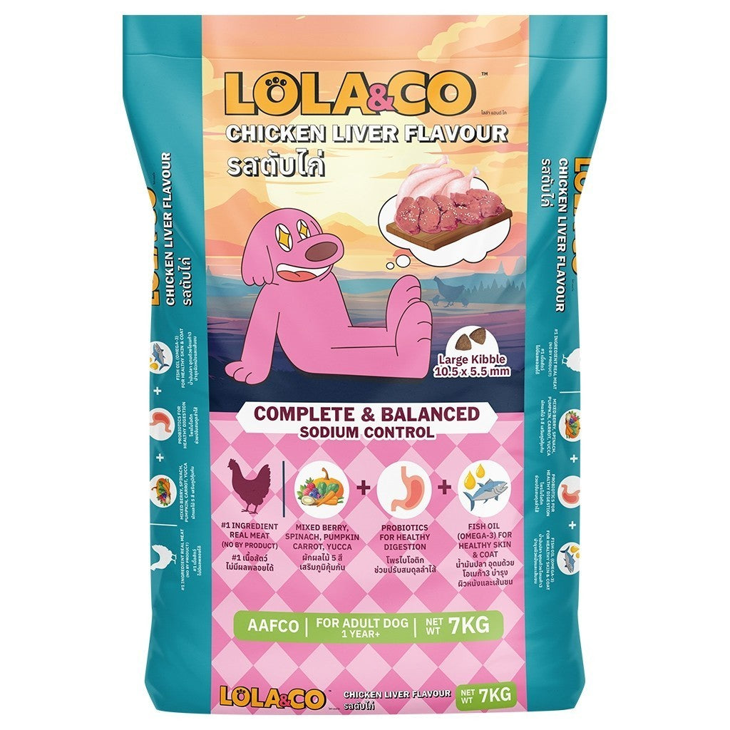 [ยกกระสอบ 7 กก.] อาหารสุนัขโลล่าแอนด์โค Lola&Co อาหารสุนัขแบบเม็ด ขนาด 1 กก. (Dry Dog Food, โลล่าแอนด์โค)
