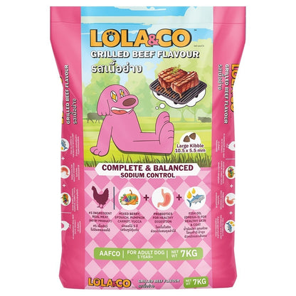 [ยกลัง 8*1 กก.] อาหารสุนัขโลล่าแอนด์โค Lola&Co อาหารสุนัขแบบเม็ด ขนาด 1 กก. (Dry Dog Food, โลล่าแอนด์โค)