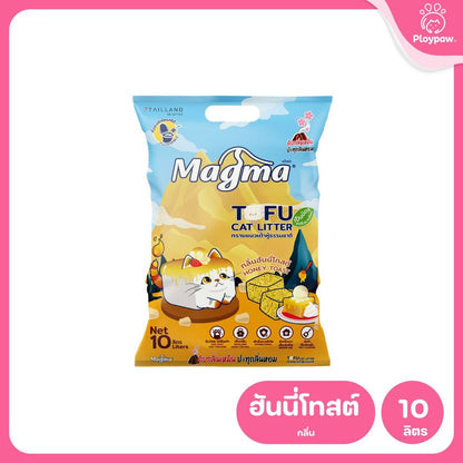 ทรายแมวเต้าหู้ [10 ลิตร] Magma Tofu Cat Litter ทรายแมวเต้าหู้ธรรมชาติ ทิ้งลงชักโครกได้ ฝุ่นน้อย ขนาด 10 ลิตร