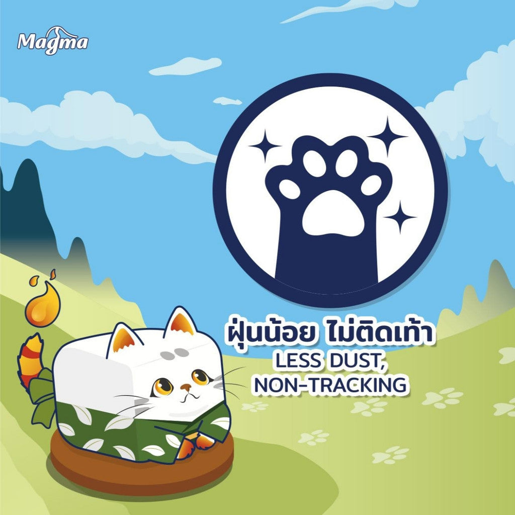 ทรายแมวเต้าหู้ [10 ลิตร] Magma Tofu Cat Litter ทรายแมวเต้าหู้ธรรมชาติ ทิ้งลงชักโครกได้ ฝุ่นน้อย ขนาด 10 ลิตร