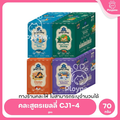 [ยกลัง 48 ซอง] BUZZ Magic Meal อาหารเปียกแมว บัซซ์ Human Grade โปรตีนสูง ไม่เค็ม แมวกินยากชอบ 70g (Cat Wet Food,Premium)