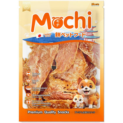 [ไซส์ L] Mochi Jerky โมชิ เจอร์กี้ ขนมสุนัขและแมว สันในไก่ โปรตีนสูง เนื้อนุ่ม เคี้ยวง่าย ไม่เติมสารกันเสีย 250-320 กรัม