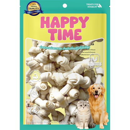 [ไซส์ L] HappyTime ขนมสุนัข ไก่เจอร์กี้ ไก่กรอบอบแห้ง ขนมหมาโปรตีนสูง หอมอร่อย เคี้ยวง่าย สำหรับสุนัขทุกสายพันธุ์