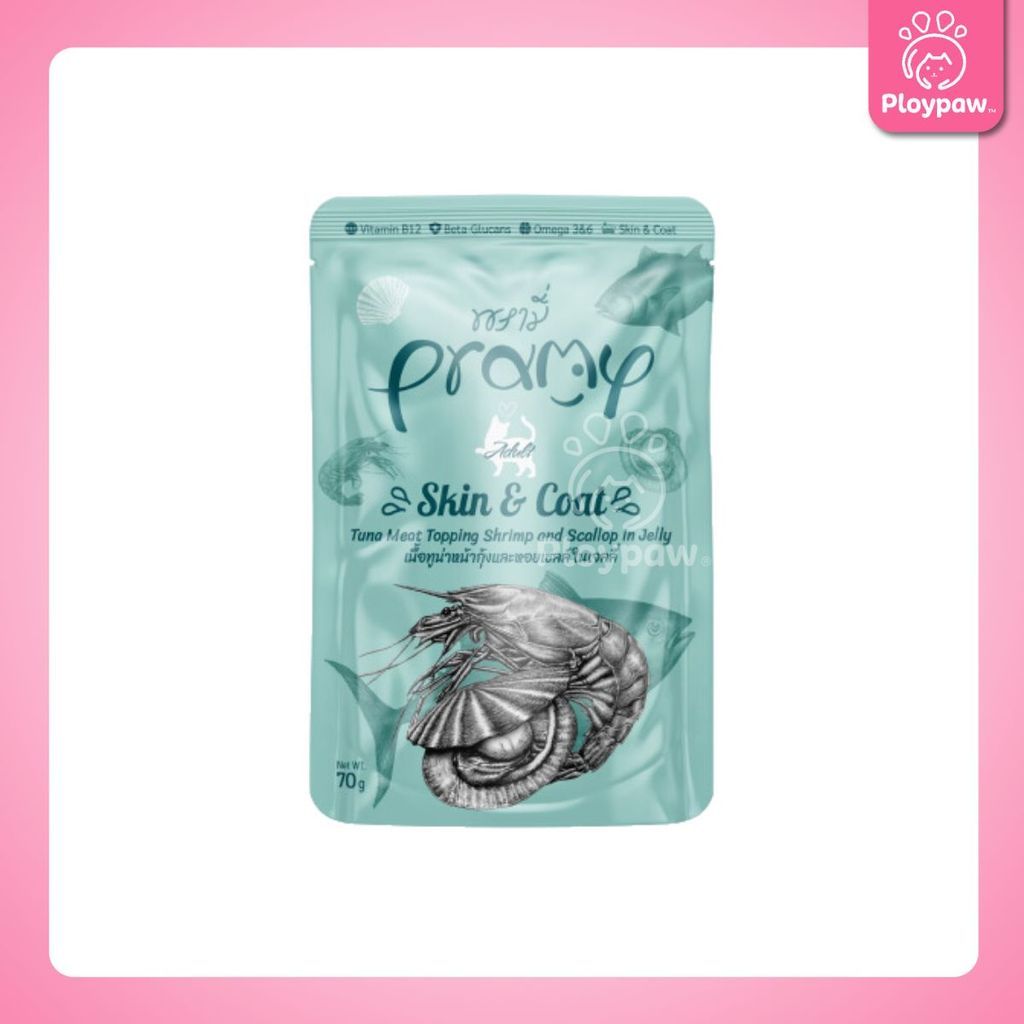 [ยกโหล 12 ซอง] Pramy Functional อาหารเปียกแมว 70g พรามี่ สูตรสุขภาพ ลูกแมว แมวโต แมวสูงวัย