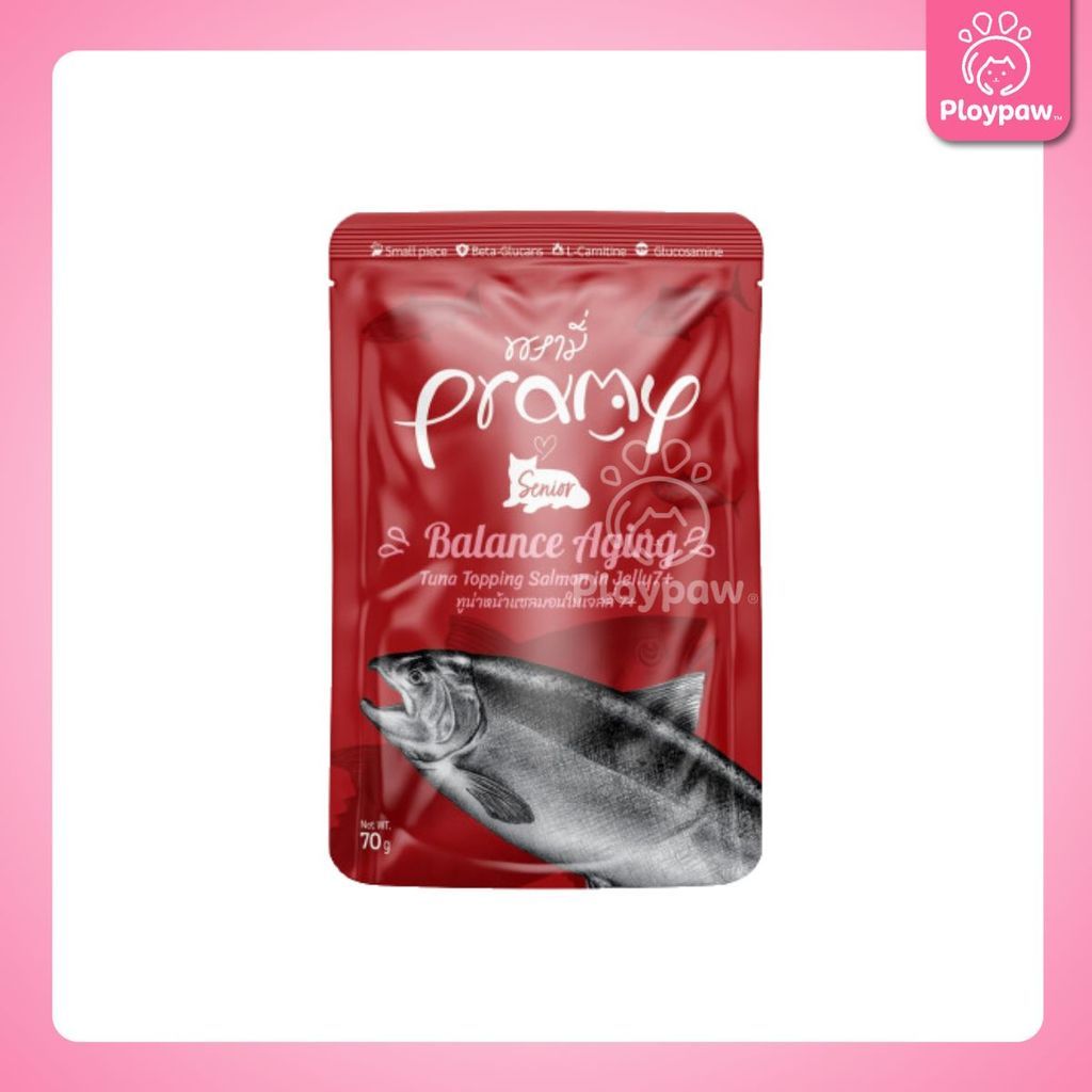 [ยกโหล 12 ซอง] Pramy Functional อาหารเปียกแมว 70g พรามี่ สูตรสุขภาพ ลูกแมว แมวโต แมวสูงวัย