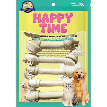 [ไซส์ L] HappyTime ขนมสุนัข ไก่เจอร์กี้ ไก่กรอบอบแห้ง ขนมหมาโปรตีนสูง หอมอร่อย เคี้ยวง่าย สำหรับสุนัขทุกสายพันธุ์
