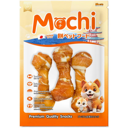 [ไซส์ L] Mochi Jerky โมชิ เจอร์กี้ ขนมสุนัขและแมว สันในไก่ โปรตีนสูง เนื้อนุ่ม เคี้ยวง่าย ไม่เติมสารกันเสีย 250-320 กรัม