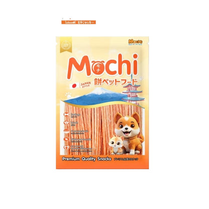 [ไซส์ L] Mochi Jerky โมชิ เจอร์กี้ ขนมสุนัขและแมว สันในไก่ โปรตีนสูง เนื้อนุ่ม เคี้ยวง่าย ไม่เติมสารกันเสีย 250-320 กรัม