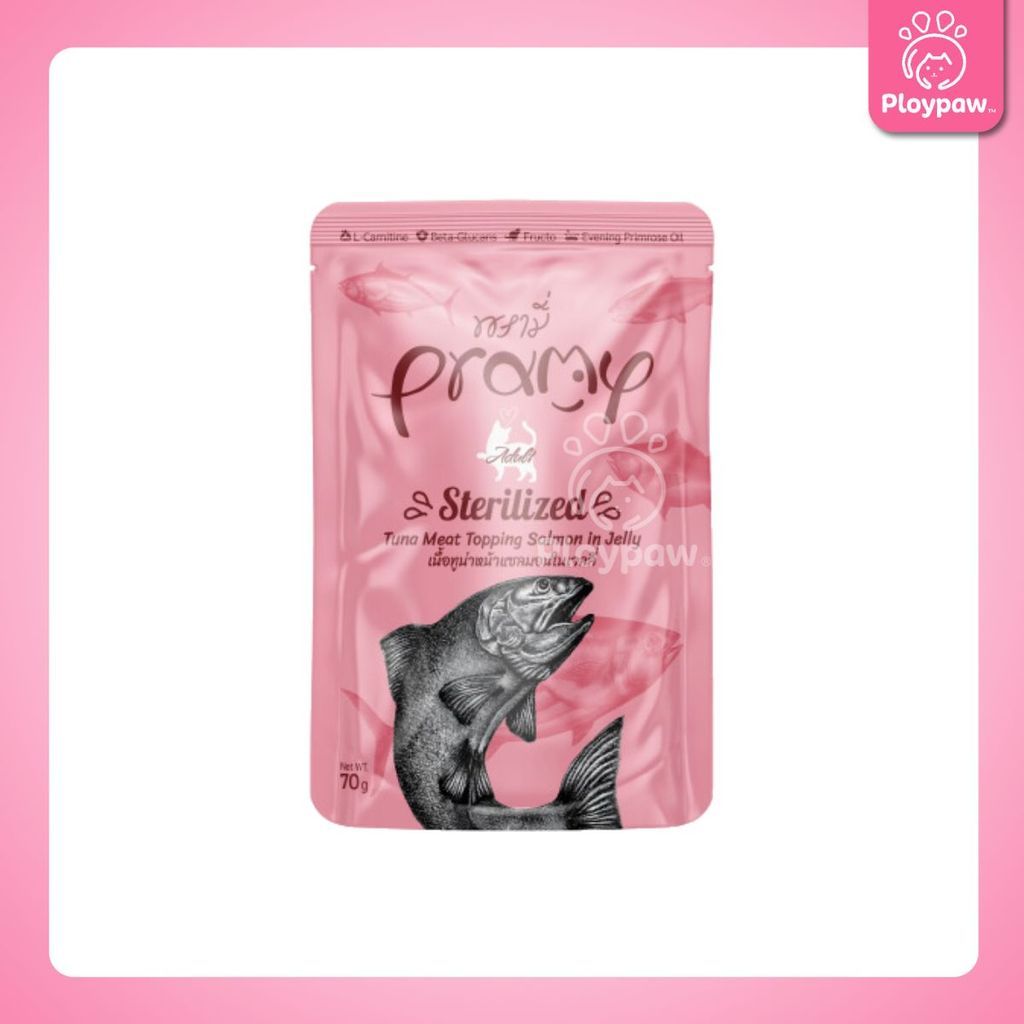 [ยกโหล 12 ซอง] Pramy Functional อาหารเปียกแมว 70g พรามี่ สูตรสุขภาพ ลูกแมว แมวโต แมวสูงวัย