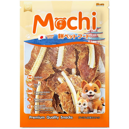 [ไซส์ L] Mochi Jerky โมชิ เจอร์กี้ ขนมสุนัขและแมว สันในไก่ โปรตีนสูง เนื้อนุ่ม เคี้ยวง่าย ไม่เติมสารกันเสีย 250-320 กรัม