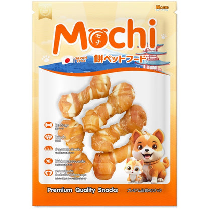 [ไซส์ L] Mochi Jerky โมชิ เจอร์กี้ ขนมสุนัขและแมว สันในไก่ โปรตีนสูง เนื้อนุ่ม เคี้ยวง่าย ไม่เติมสารกันเสีย 250-320 กรัม