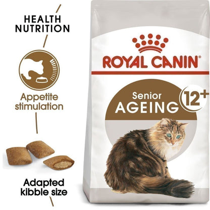 [400g.] Royal Canin Ageing 12+ 400g อาหารเม็ดแมวสูงวัย อายุ 12 ปีขึ้นไป (Dry Cat Food, โรยัล คานิน)