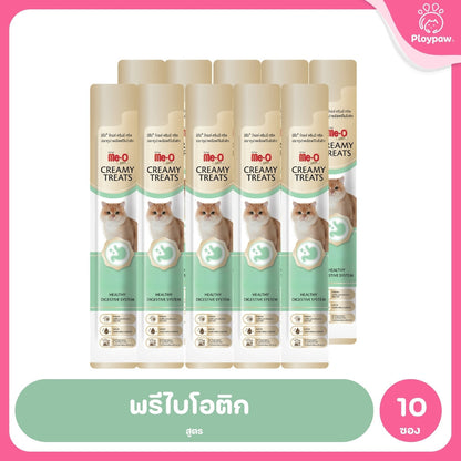 [10 ซอง] ขนมแมวเลีย Me-O Gold Creamy Treats มีโอ โกลด์ เนื้อครีมเข้มข้น 15g