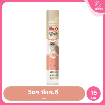 [1 ซอง] ขนมแมวเลีย Me-O Gold Creamy Treats มีโอ โกลด์ เนื้อครีมเข้มข้น 15g