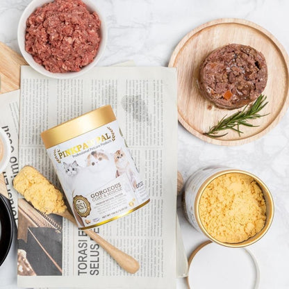 [100-150g] Pinkpawpal อาหารเสริมแมวและสุนัข ผงโรยอาหาร 4 สูตร บำรุงลำไส้ ภูมิ ขน กล้ามเนื้อ กระดูกและผิว