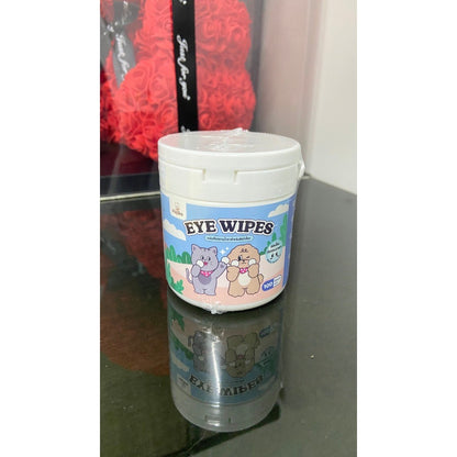 แผ่นเช็ดตา Hajiko EYE WIPES แผ่นเช็ดคราบน้ำตาสำหรับสัตว์เลี้ยง บรรจุ 100 แผ่น
