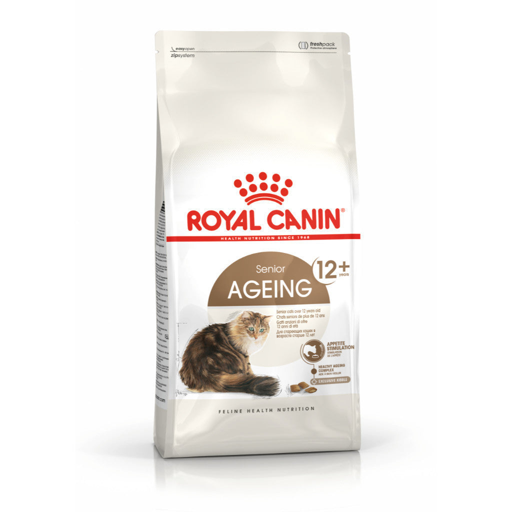 [400g.] Royal Canin Ageing 12+ 400g อาหารเม็ดแมวสูงวัย อายุ 12 ปีขึ้นไป (Dry Cat Food, โรยัล คานิน)