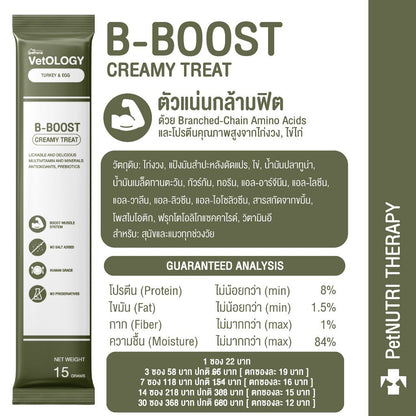 VetOLOGY [ยกกล่อง 30 ซอง] Petheria ขนมแมวเลีย ขนมสัตว์เลี้ยง สุขภาพดี ขนาดซอง 15 กรัม