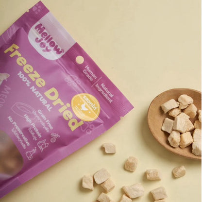 [20g] MellowJoy เมลโลว์จอย ขนมแมว ฟรีซดราย Human Grade อกไก่ ตับวัว ปลาไข่ แซลมอน