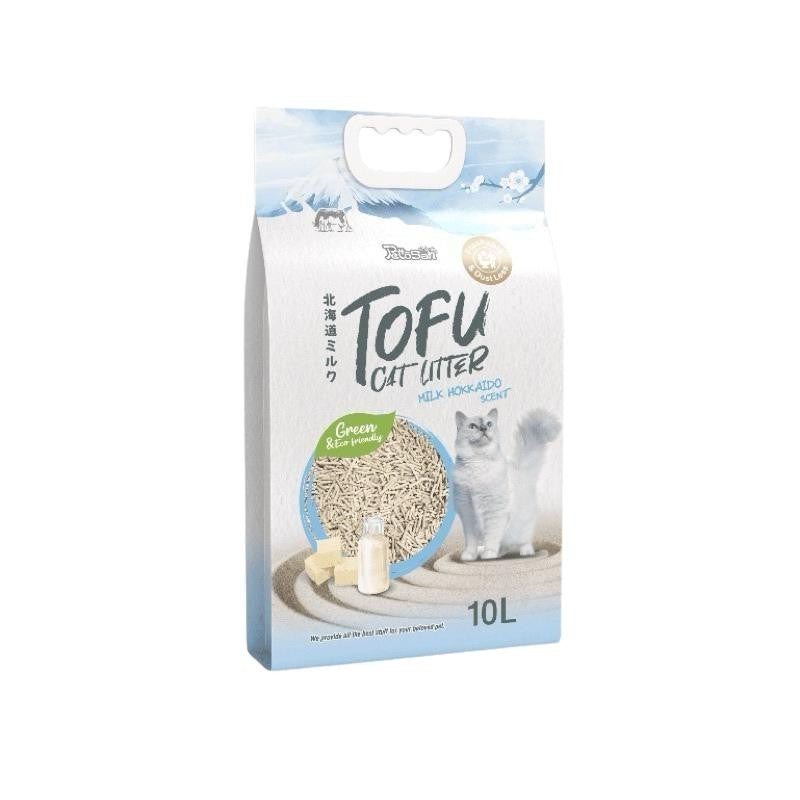 [ยกลัง 4 ถุง*10 ลิตร] Pettosan เพ็ทโตะซัง ทรายแมวเต้าหู้ Premium Tofu Cat Litter 10 ลิตร ทรายจับก้อนเร็ว 7 กลิ่น