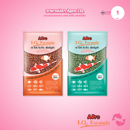 [1kg] A-Pro IQ Formula เอ โปร ไอคิว ฟอร์มูล่า อาหารปลาสวยงาม อาหารปลาเขตร้อน โปรตีน 30% มี 2 สูตร