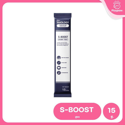 VetOLOGY [ยกกล่อง 30 ซอง] Petheria ขนมแมวเลีย ขนมสัตว์เลี้ยง สุขภาพดี ขนาดซอง 15 กรัม