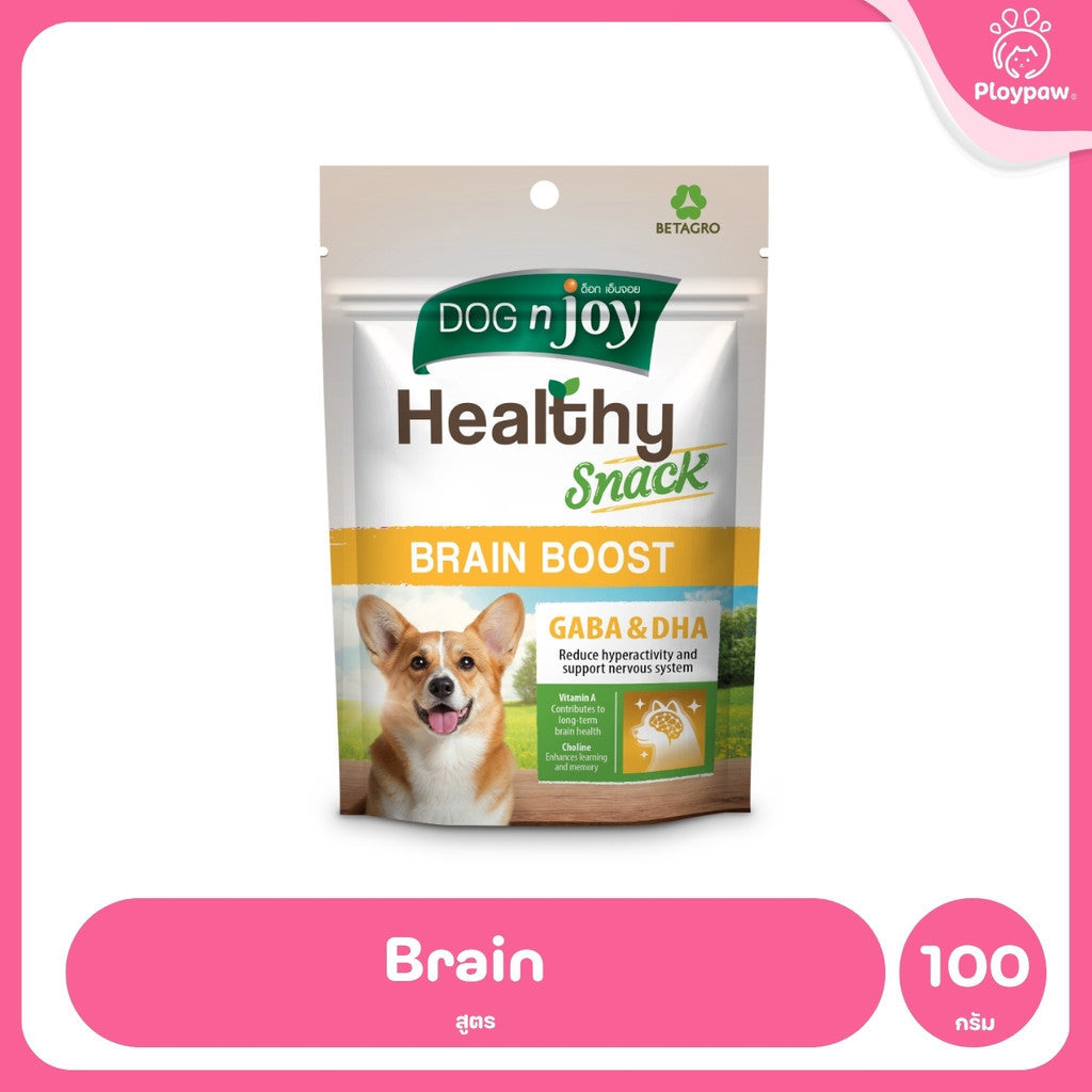[ยกกล่อง 8 ซอง] DOG n joy ด็อก เอ็นจอย ขนมสุนัข เสริมวิตามิน Healthy Snack สำหรับสุนัขทุกวัย ขนาด 100 กรัม