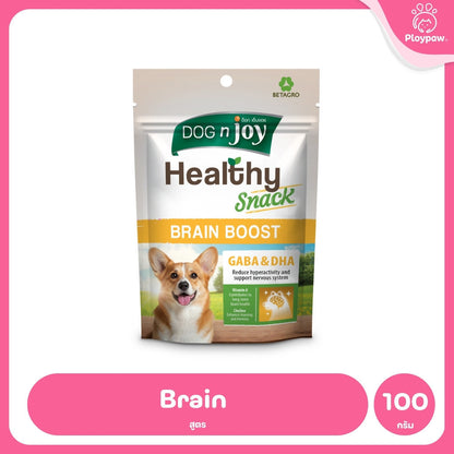[ยกกล่อง 8 ซอง] DOG n joy ด็อก เอ็นจอย ขนมสุนัข เสริมวิตามิน Healthy Snack สำหรับสุนัขทุกวัย ขนาด 100 กรัม