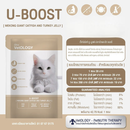 VetOLOGY [ยกกล่อง 12 ซอง] Petheria อาหารเปียกสำหรับแมว เหมาะกับทุกช่วงวัย ขนาดซอง 80g
