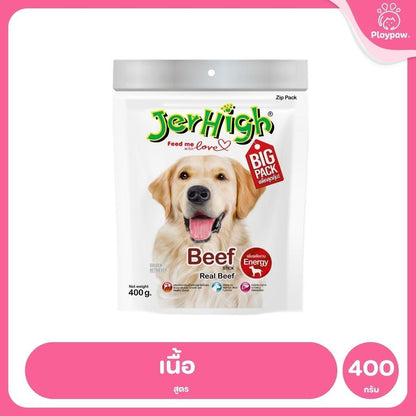 [ยกลัง 4*400g] JerHigh เจอร์ไฮ สติ๊ก ขนมสุนัข ขนมหมา ขนมสุนัขแท่ง ขนมรางวัลสุนัข หลายสูตร เลือกรสได้