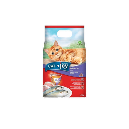 [แพ็ค 3*1.2Kg.] CAT n joy อาหารแมว แคทเอ็นจอย ชนิดเม็ด สูตรแมวโตและลูกแมว ปรตีนคุณภาพ กลิ่นหอม กินง่าย ขนาด 1.2 kg