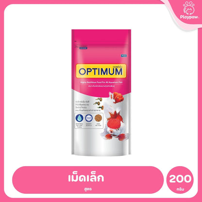 [200g] Optimum อาหารปลาสวยงาม Tropical Fish สูตร Synbiotic เร่งสี น้ำใส สำหรับปลาสวยงามทุกสายพันธุ์ ขนาด 200g